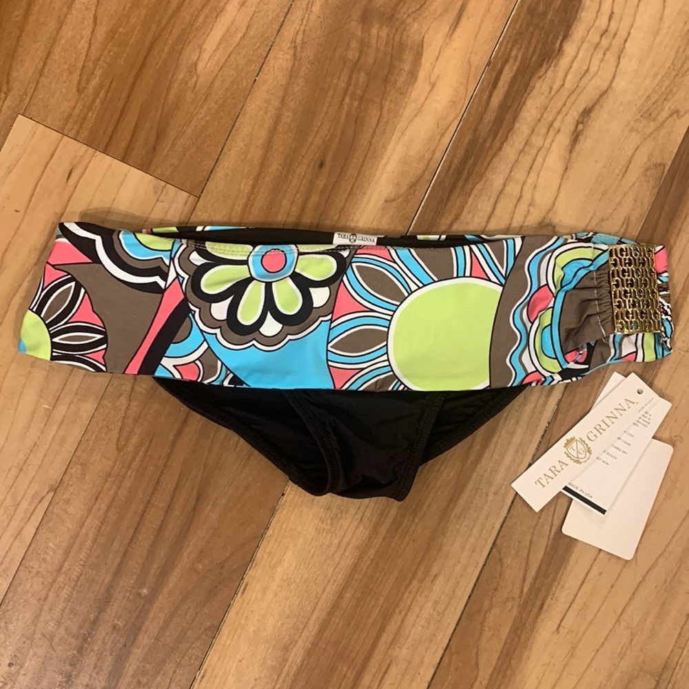 NWT Tara Grinna fold over swim bottom